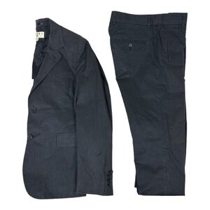 Marni X H&M Gray Striped Cotton Mens 2 Piece Suit Size 38R Pant 32x30